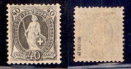 SVIZZERA - 1882 - 40 Cent (Zumstein 61 Yd) - Gomma Originale - Other & Unclassified