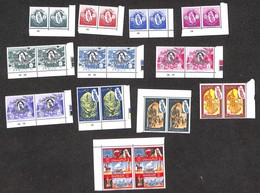 BAHRAIN - 1966 - Sceicco E Vedute (149/160) - Serie Completa Di 12 Valori In Coppie Orizzontali - Bordo Di Foglio - Gomm - Otros & Sin Clasificación