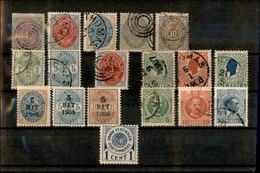 INDIA - INDIE DANESI - 1896/1905 – 18 Valori Diversi Su Cartoncino - Other & Unclassified