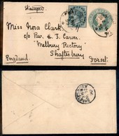 INDIA - Intero Postale 1/2 Anna + 1/2 Anna (31) Da Waltair A Shaftesbury Del 6.11.99 - Sonstige & Ohne Zuordnung