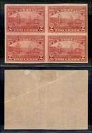 STATI UNITI D'AMERICA - 1909 - 2 Cent Hudson-Fulton Celebration (177B)  - Quartina Non Dentellati - Nuovi Con Gomma - Le - Other & Unclassified