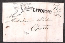 VARIE - 1825 - Lettera Da Livorno A Oporto Del 7.2.25 - Andere & Zonder Classificatie