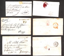 VARIE - Lucignano 1840/1844 – 3 Lettere Con Diverse Combinazioni D'annullo - Otros & Sin Clasificación