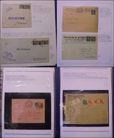 LOTTI E COLLEZIONI - REPUBBLICA - 1945/1946 - Collezione Di 84 Buste Con Affrancature Composite Del Periodo Montata Su 2 - Altri & Non Classificati