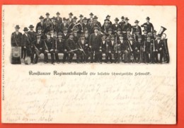 TSM-40 Konstanzer Regimentskapelle Die Beliebte Schweizerische Festmusik. Pionier Stempel Biel Und Burgdorf 1903 - Risch-Rotkreuz