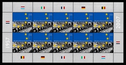 GERMANY 2007 50th Anniversary Of The Treaty Of Rome: Sheet Of 10 Stamps UM/MNH - Unused Stamps