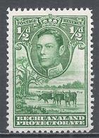 Bechuanaland Protectorate 1938. Scott #124 (M) King George VI, Cattle And Baobab Tree * - 1885-1964 Bechuanaland Protectorate