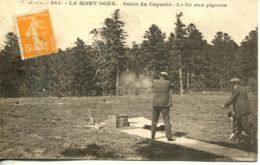 N°73585 -cpa Le Mont Dore -le Tir Aux Pigeons- - Waffenschiessen