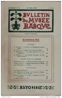B. MUSEE BASQUE BAYONNE 1931 N°2/. MUSIQUE BASQUE/GAVEL NUMEROT.BASQUE/RECTORAN:POESIE/NOGARET:CHATEAUX P. BASQUE - Baskenland