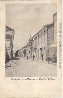 CPA Villeneuve-de-Marsan Rue De L'Eglise - Villeneuve De Marsan