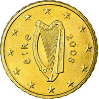 IRELAND REPUBLIC, 10 Euro Cent, 2008, SUP, Laiton, KM:47 - Irlanda