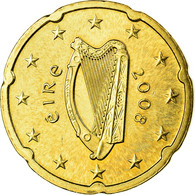 IRELAND REPUBLIC, 20 Euro Cent, 2008, SUP, Laiton, KM:48 - Irlanda
