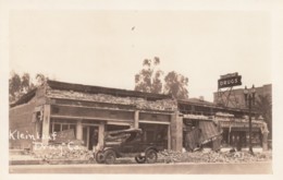 Long Beach California, 1933 Earthquake Damage Kleinkauf Drug Co. Hill & Atlantic, C1930s Vintage Real Photo Postcard - Long Beach