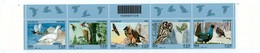 Italia - Repubblica 2013 - Uccelli Delle Alpi" €. 0,70, Nuovo Striscia Completa Di 5 Con Codice A Barre - Bar-code