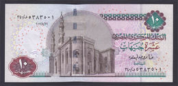 Egypt - 2012 - RARE - Last Prefix "340" - ( 10 EGP - P-64 - Sign #21b - OKDA ) - UNC - Egypte