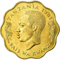 Monnaie, Tanzania, 10 Senti, 1981, TTB, Nickel-brass, KM:11 - Tansania