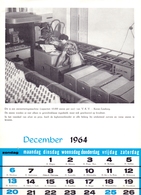 Blz Uit Kalender 1964 - Eiersorteermachine Van VKV Te Kermt Limburg  - Voeders Versele Astene Deinze - Grand Format : 1961-70