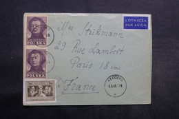 POLOGNE - Enveloppe De Klodzko Pour La France En 1948 , Affranchissement Plaisant - L 33423 - Covers & Documents