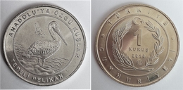 AC - PELECANUS CRISPUS BIRDS OF ANATOLIA - TURKEY COMMEMORATIVE NICKEL - COPPER COIN PROOF - UNCIRCULATED TURKEY, 2018 - Turkey