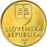 Monnaie, Slovaquie, 15th Century Of Madonna And Child, Koruna, 1993, SUP, Bronze - Slovakia