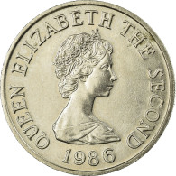 Monnaie, Jersey, Elizabeth II, 10 Pence, 1986, TTB, Copper-nickel, KM:57.1 - Jersey