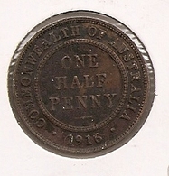 AUSTRALIA AUSTRALIE АВСТРАЛИЯ  HALF PENNY 1916  153 - ½ Penny