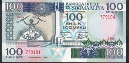 SOMALIA P35f 100 SHILIN 1989 #D204  Signature   4     UNC. - Somalië