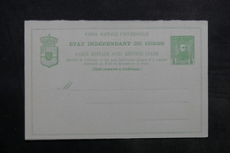 CONGO BELGE - Entier Postal Non Circulé - L 33520 - Stamped Stationery