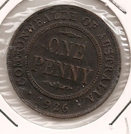 AUSTRALIA AUSTRALIE АВСТРАЛИЯ  PENNY  1926 167 - Penny