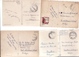 1960-1967 Kleur 5 Verschillende Kölner Dom "M.D."/"S.M." Belgische Legerpost O.a. B.P.S. 4 En 8 (1 X "T") Naar België - Lettres & Documents