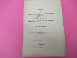 Fascicule/Beiträge Zur Kenntniss Des Vaterlandes Und Der Geographischen /ThéodoreVon HELDREICH/Berlin /1879   MDP93 - Livres Anciens