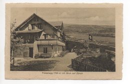 FELSENEGG Restaurant Blick Auf Zürich Glückwunsch Neujahr 1913 Gel. 1912 V. Adliswil - Adliswil