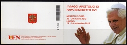 VATICANO VATIKAN VATICAN 2013 I VIAGGI PAPA BENEDETTO XVI POPE TRAVELS LIBRETTO BOOKLET MNH - Booklets