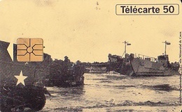 FRANCE Télécarte 50 Unités Gem De 06.94   50ème Anniv.Débarquement    Débarquement Bernières Sur Mer   Tirage 1k Ex. - Privadas