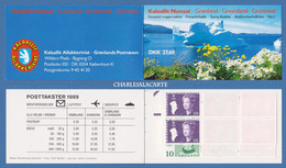 GREENLAND 1989 QUEEN MARGRETHE 27,60 KR. COMPLETE BOOKLET  FACIT H1 MINT UNUSED - Libretti