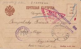 WW1 WAR PRISONERS CORRESPONDENCE, CENSORED, SENT FROM TASHKENT TO ORADEA, POSTCARD, 1916, RUSSIA - Covers & Documents