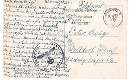 CHEMNITZ - Stadtbad - Feldpost 1942 - Stempel Deutsche Wehrmacht - WW II - Chemnitz (Karl-Marx-Stadt 1953-1990)