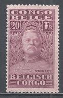 Belgian Congo 1928. Scott #129 (M) Sir Henry Morton Stanley (1841-1904), Explorer * - Unused Stamps