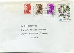 SAINT PIERRE ET MIQUELON LETTRE AVEC AFFRANCHISSEMENT MIXTE SPM / FRANCE DEPART ST PIERRE 19-3-86 POUR LA FRANCE - Briefe U. Dokumente