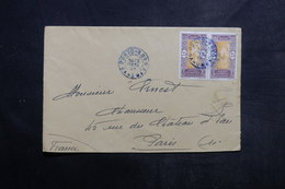 DAHOMEY - Enveloppe De Porto Novo Pour Paris En 1925 , Affranchissement Plaisant - L 33680 - Brieven En Documenten