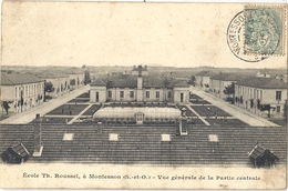 CPA Montesson Ecole Théophile Roussel Vue Générale De La Partie Centrale - Montesson