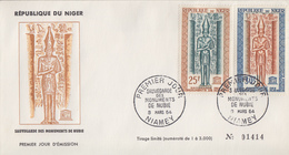 Enveloppe  FDC  1er  Jour    NIGER    Sauvegarde  Des  Monuments  De   Nubie    1964 - UNESCO