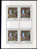CZECHOSLOVAKIA 1971 National Gallery Paintings 1.20 Kc. Sheetlet MNH / **.  Michel 2033 Kb - Hojas Bloque