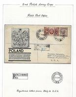 REG. ILLUSTRATED  COVER . 2nd. POLSH  ARMY  CORPS. - Regering In Londen(Ballingschap)