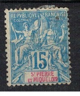 SAINT PIERRE ET MIQUELON       N° YVERT  :    63     OBLITERE     ( OB   03/62  ) - Usati