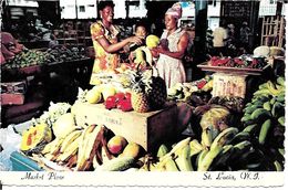 Antilles    SAINTE  LUCIA  . MARKET  PLACE - Santa Lucia