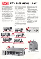 Brochure PECO 1997 Toy Fair News N HO/OO Gauge RATIO PARKSIDE DUNDAS - Anglais