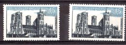 N° 1235 - Toiture Décalée (tp De Droite) - Neuf ** - Cathédrale De Laon - Neufs