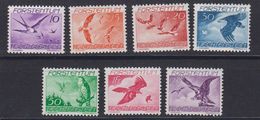 Liechtenstein 1939 Birds 7v ** Mnh (43306) - Poste Aérienne