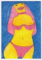 Cpm 1741/376 ERGON - Femme Au Bikini Rose - Maillot De Bain - Illustrateurs - Illustrateur - Ergon